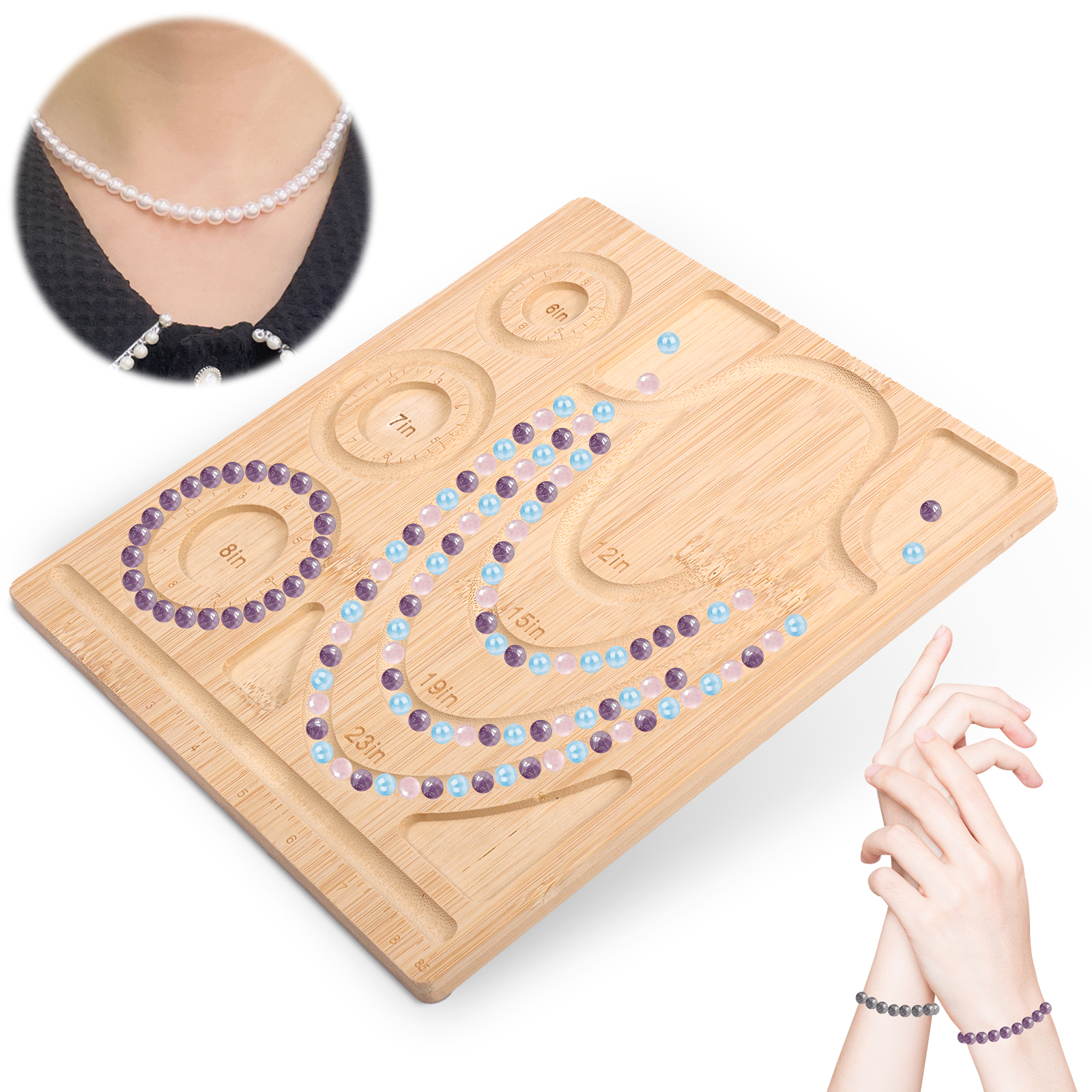 Leatherwork Accessories - Wooden Beading Design Board DIY Jewelry