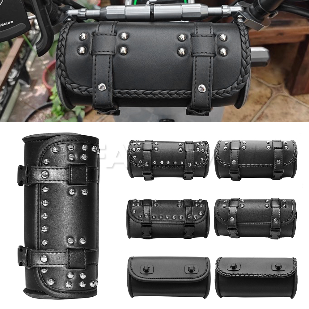 Leather Work Bag - Motorcycle Fork PU Leather Travel Pouch