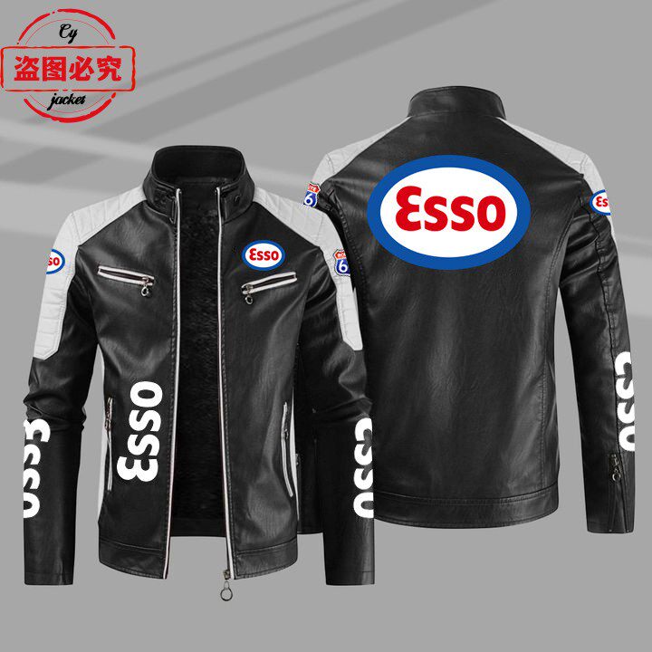 Leather Work Jacket Mens - Spring and Autumn Leather Jacket ESSO