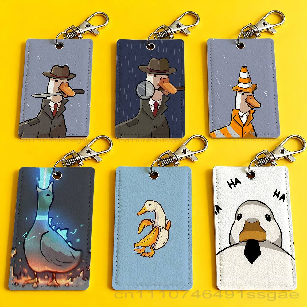 Cartoon Cute Goose Duck Badge  - Leather Work Is reseña y precio
