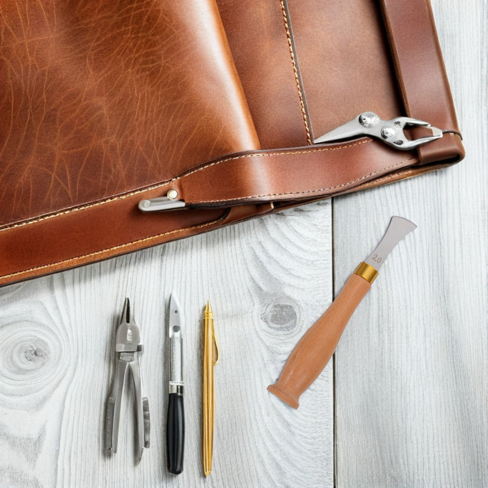 Edge Creaser Tool Stainless St - Leatherwork Edge Creaser reseña y precio