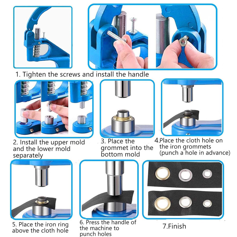 Manual Hand Press Button Punch - Leatherwork Hand Press reseña y precio