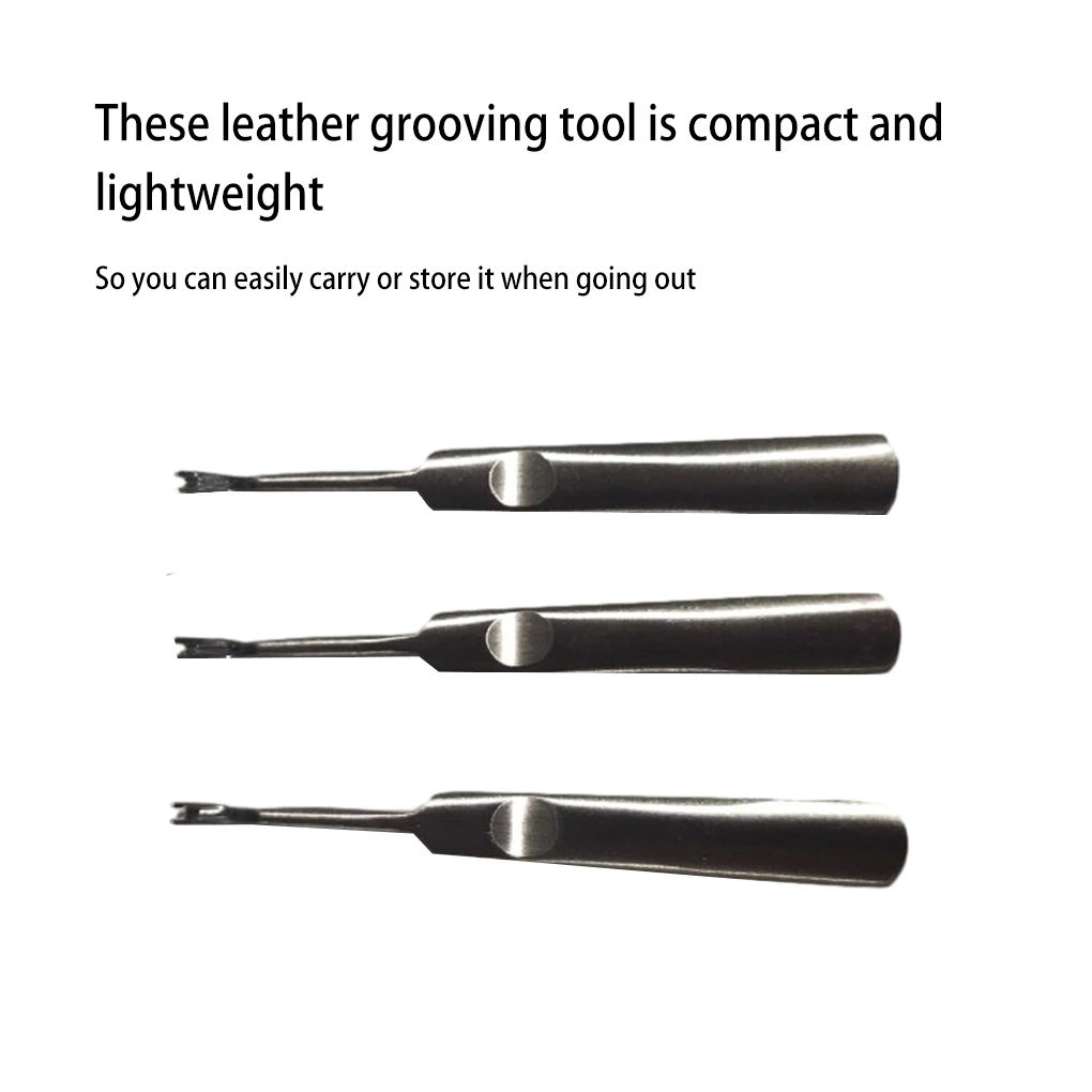 3Pcs Leather Groover Kit U V S - Leatherwork Edge Creaser reseña y precio