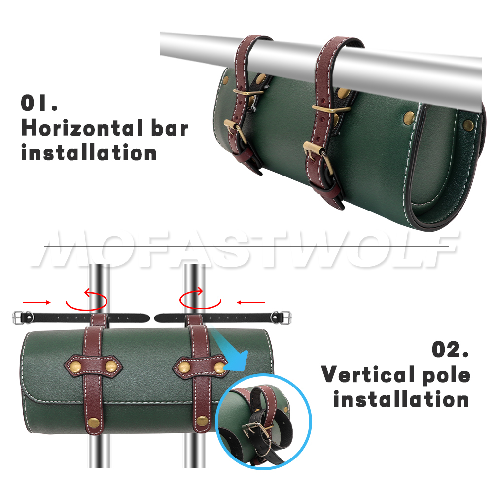Motorcycle Universal Bag Saddl - Leather Work Bag reseña y precio