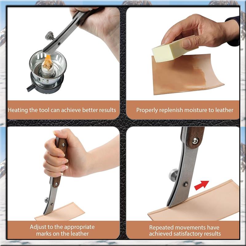 AS59 -Adjustable Edge Creaser  - Leatherwork Edge Creaser reseña y precio