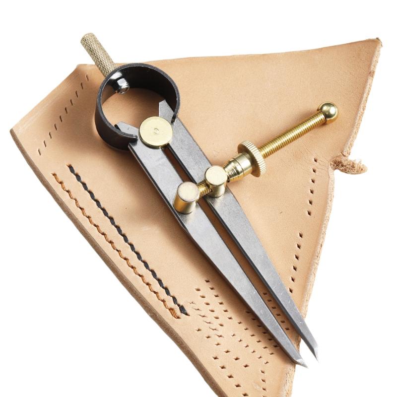 1pc Flat Leg Spring Compass Di - Leatherwork Edge Creaser reseña y precio
