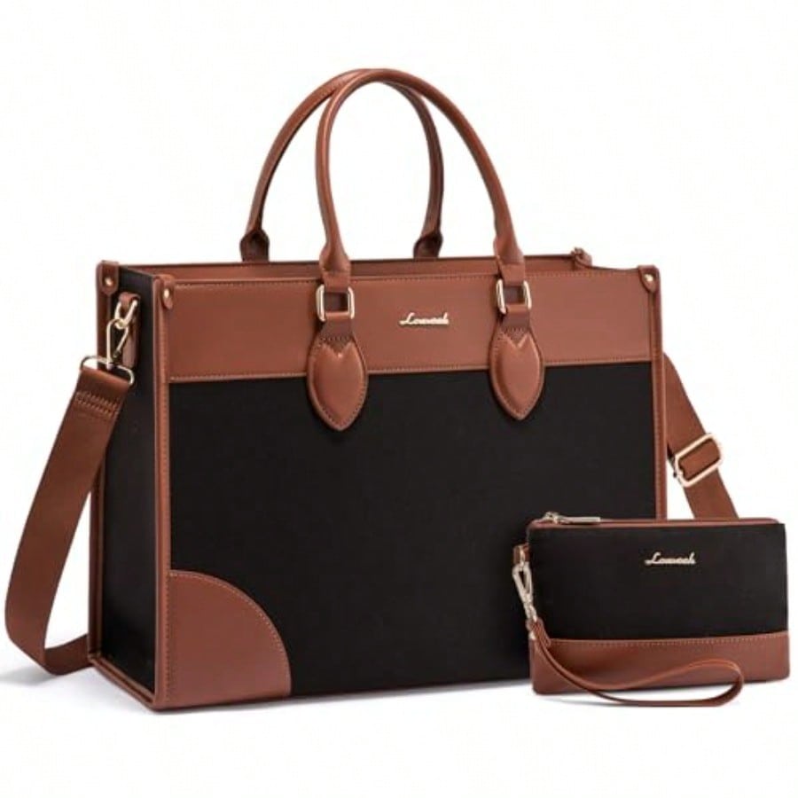 Laptop Bag For Women 15.6 Lnch - Leather Work Bag reseña y precio