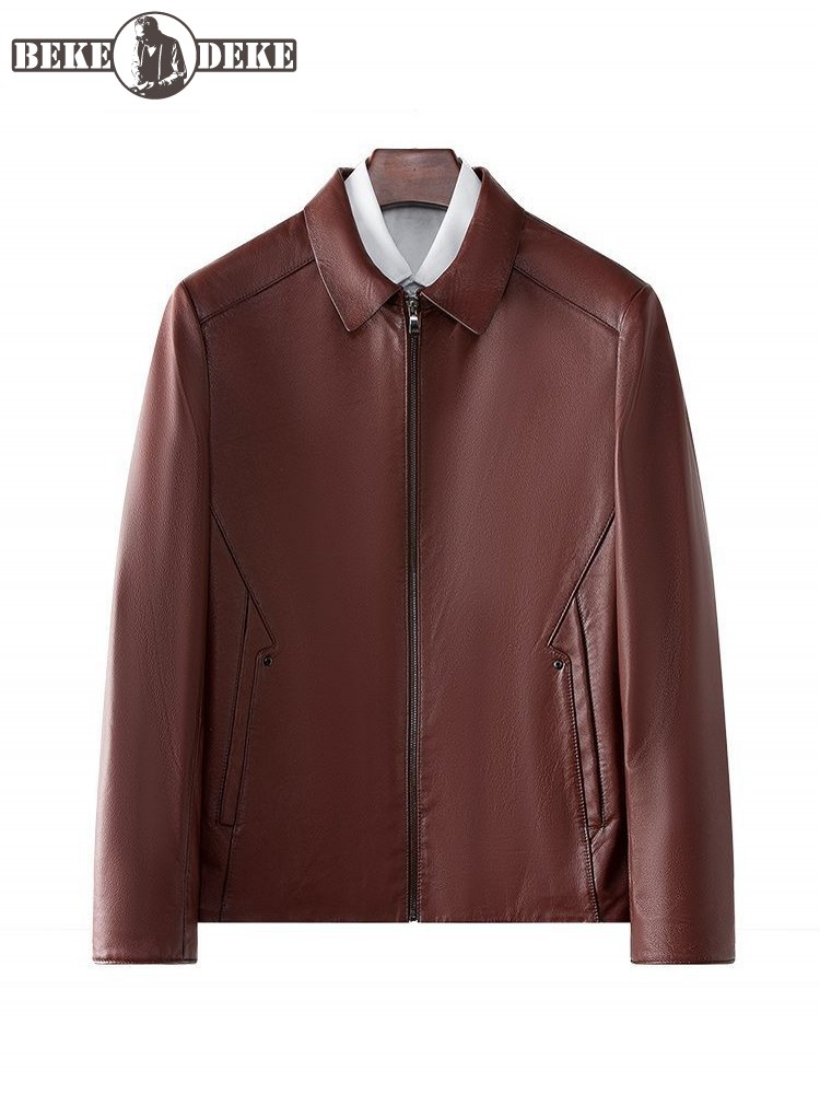 Mens Business Casual Work Cowh - Leather Work Jacket Mens reseña y precio