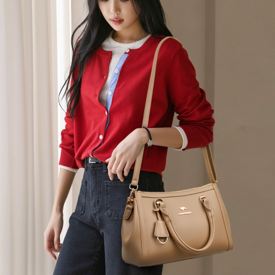 Kangaroo Brand Soft Pu Leather - Leather Work Handbags reseña y precio