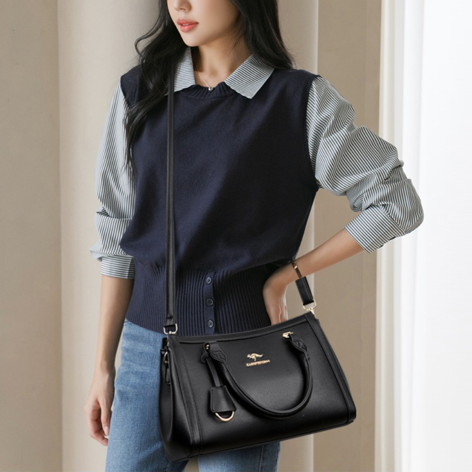 Kangaroo Brand Soft Pu Leather - Leather Work Handbags reseña y precio