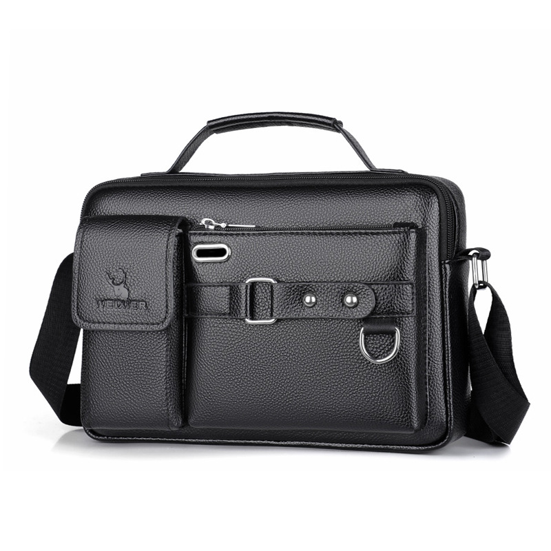 Brand Men Shoulder Bag Pu Leat - Leather Work Handbags reseña y precio