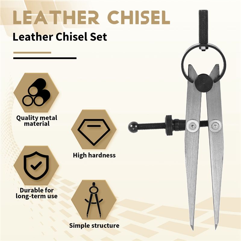[NEW!A93G】 Leather Chisel Set, - Wing Divider Stitch reseña y precio