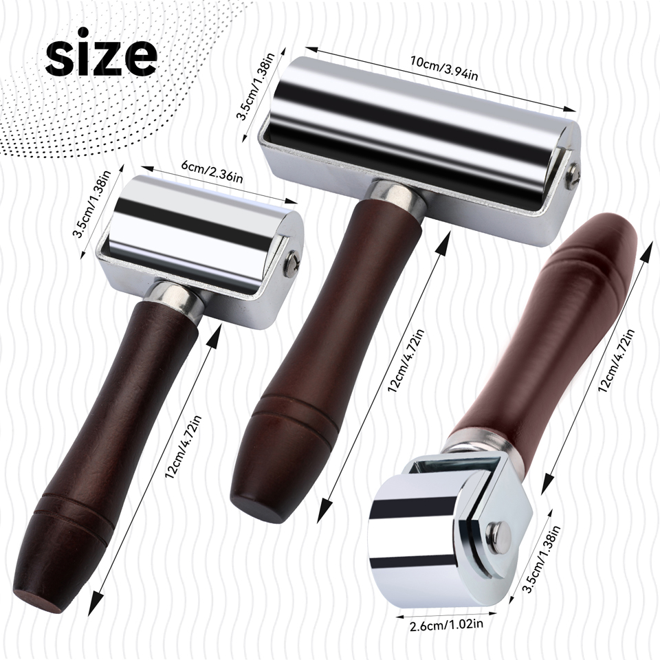 Leather Press Edge Roller with - Leatherwork Edge Creaser reseña y precio