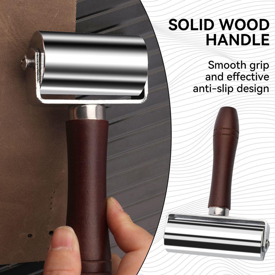 Leather Press Edge Roller with - Leatherwork Edge Creaser reseña y precio
