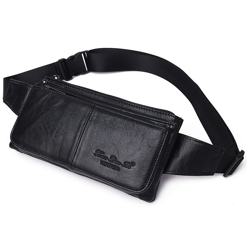 Men Waist Fanny Pack Belt Hip  - Leatherwork Wallet reseña y precio