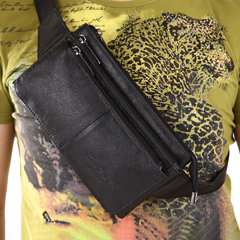 Men Waist Fanny Pack Belt Hip  - Leatherwork Wallet reseña y precio