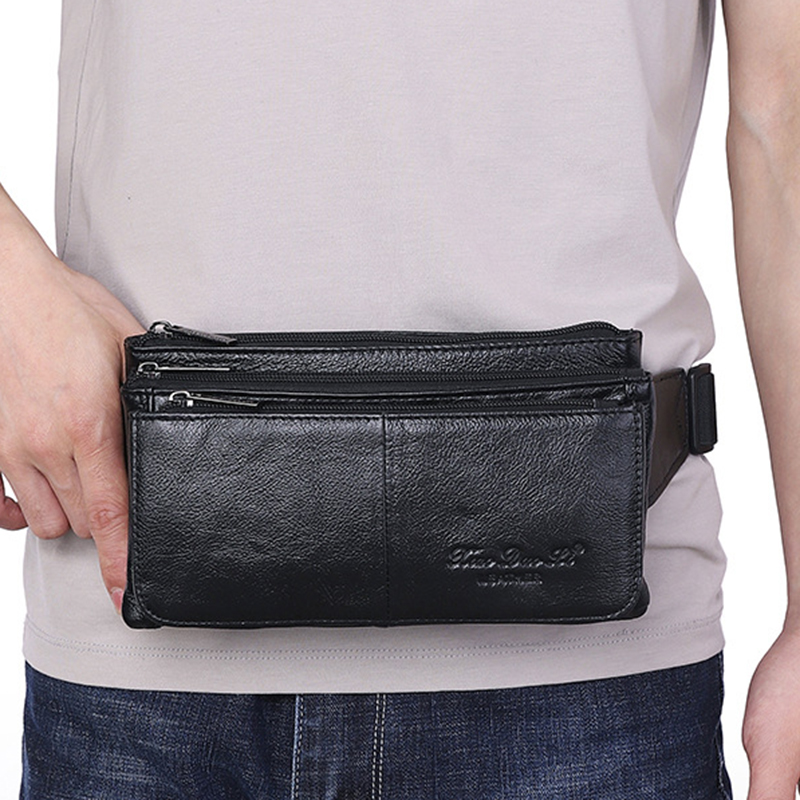 Men Waist Fanny Pack Belt Hip  - Leatherwork Wallet reseña y precio
