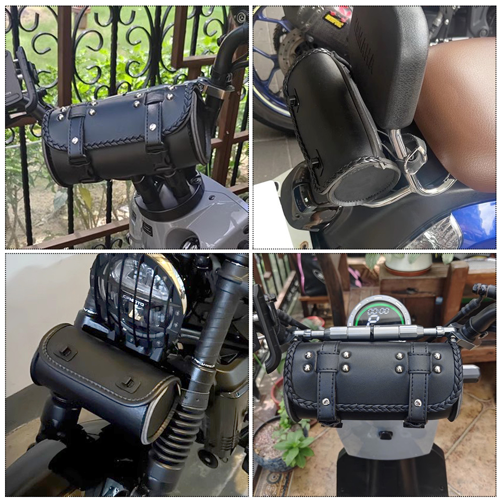 Motorcycle Fork PU Leather Tra - Leather Work Bag reseña y precio