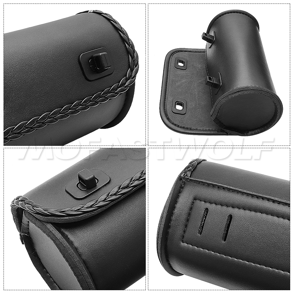 Motorcycle Fork PU Leather Tra - Leather Work Bag reseña y precio