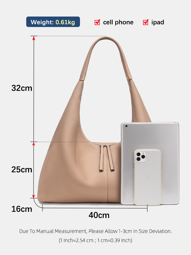 Zency Large Capacity Tote Bag  - Leather Work Handbags reseña y precio