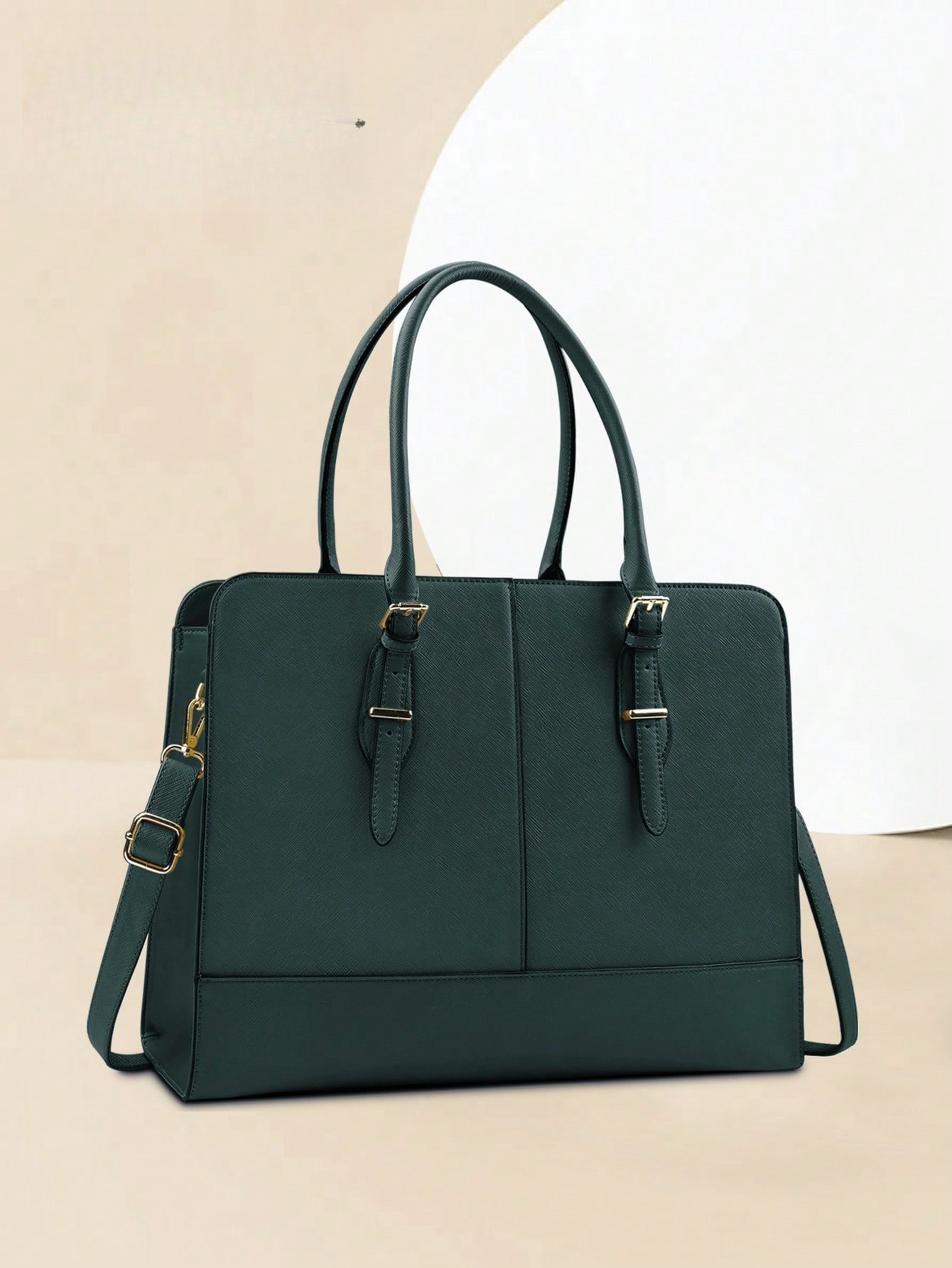 15.6 Inch Leather Laptop Tote  - Leather Work Handbags reseña y precio