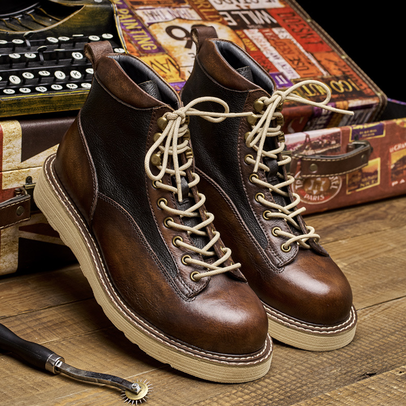 Men's Short Toe Work Boots, Am - Leather Work Is reseña y precio