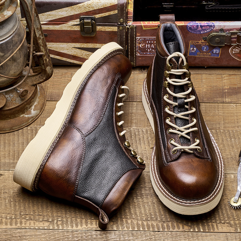 Men's Short Toe Work Boots, Am - Leather Work Is reseña y precio