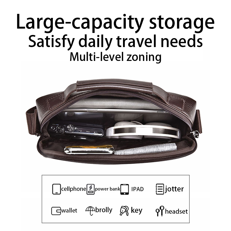 Durable Wear-resistant Two-ton - Leather Work Handbags reseña y precio