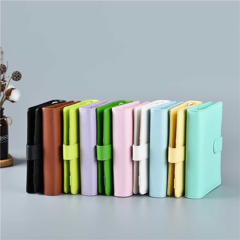 Macaron Color A5 A6 6 Ring Bin - Leather Work Diary reseña y precio