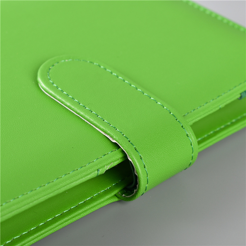 Macaron Color A5 A6 6 Ring Bin - Leather Work Diary reseña y precio