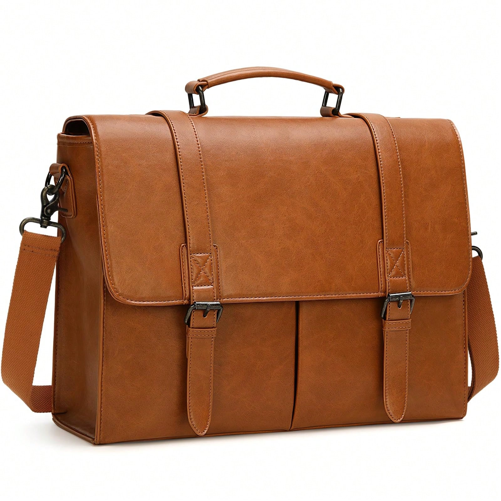 Messenger Bag For Men 15.6 Inc - Leather Work Bag reseña y precio