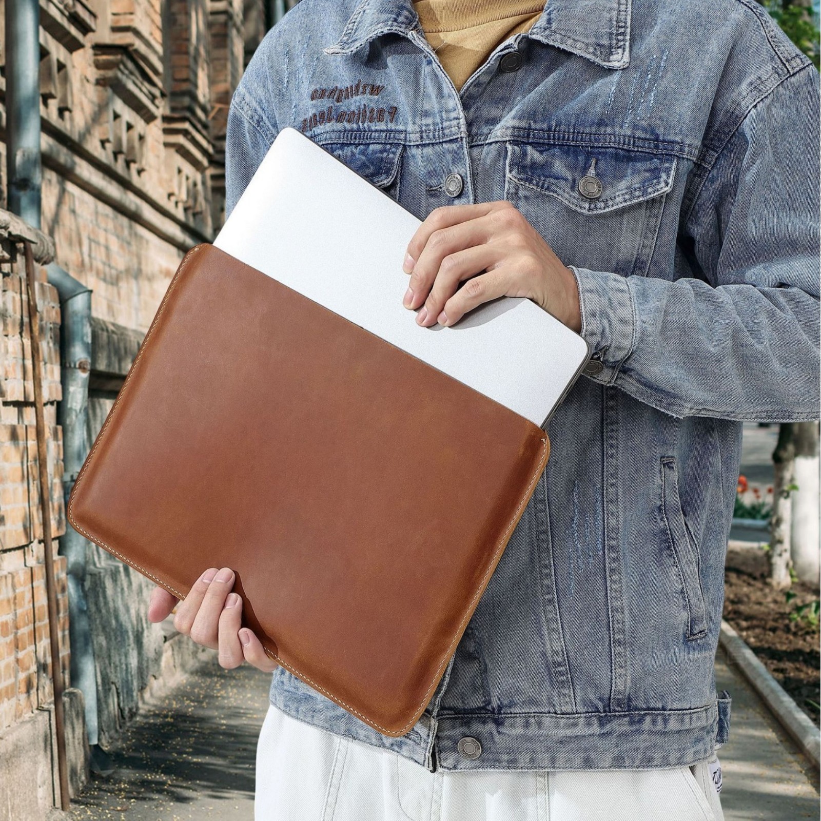Genuine Leather Slim Laptop Sl - Leather Work Diary reseña y precio