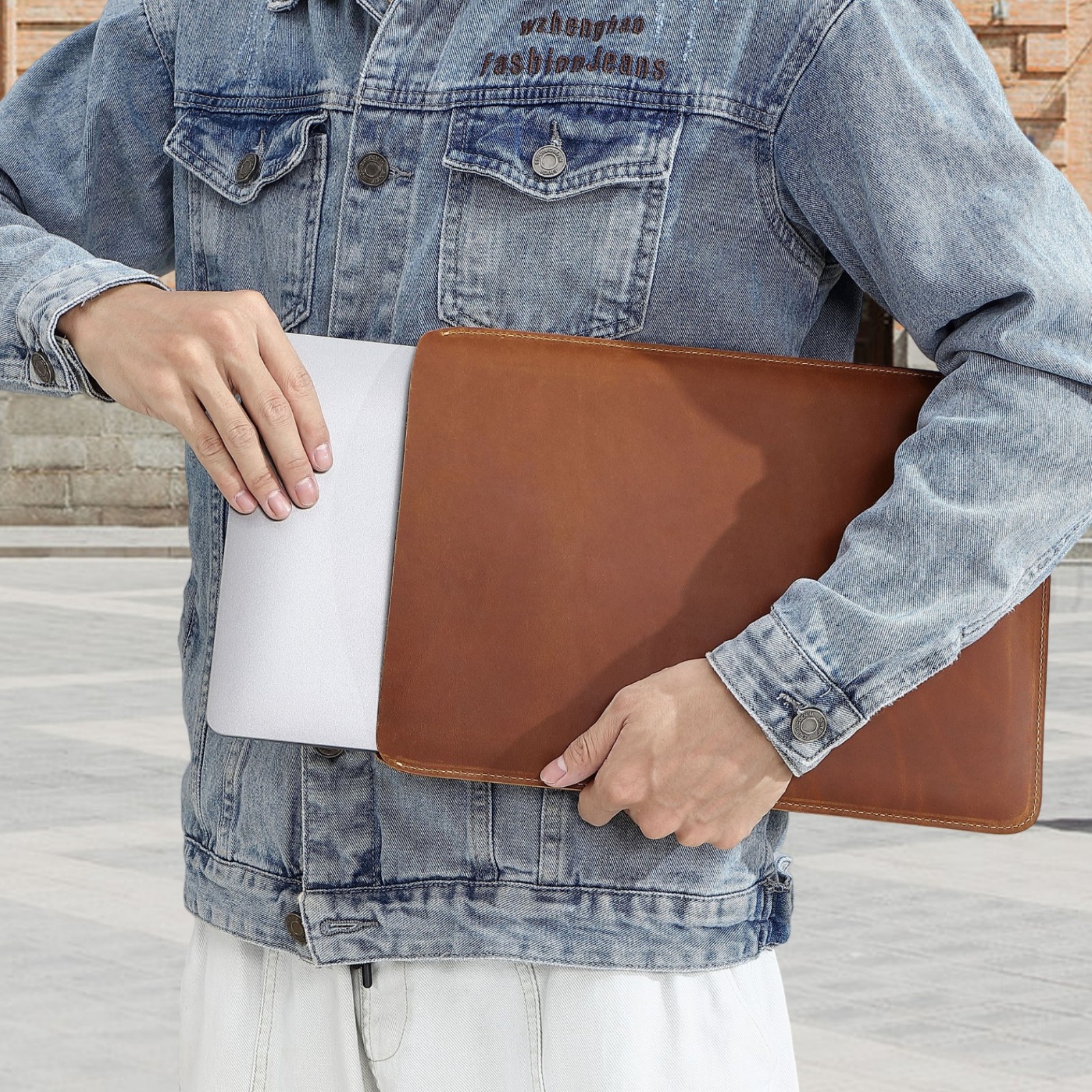 Genuine Leather Slim Laptop Sl - Leather Work Diary reseña y precio