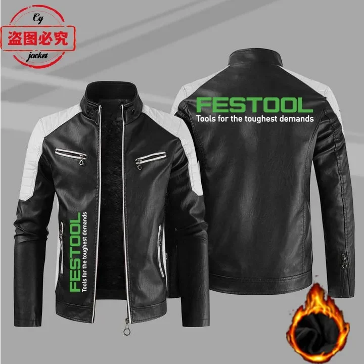 Festool Logo Printed Work Clot - Leather Work Jacket Mens reseña y precio