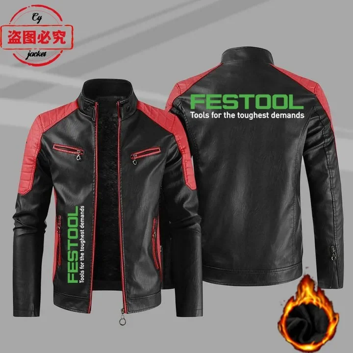 Festool Logo Printed Work Clot - Leather Work Jacket Mens reseña y precio