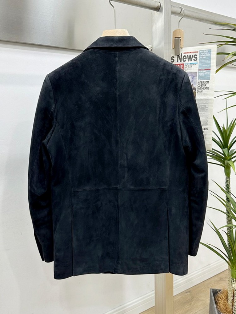 Vintage Suede Sheepskin Elegan - Leather Work Jacket Mens reseña y precio