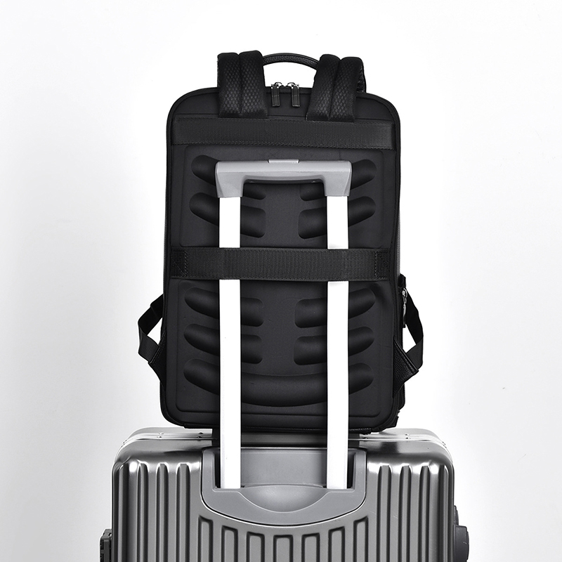 PU Leather Men's Backpack USB  - Leather Work Bag reseña y precio
