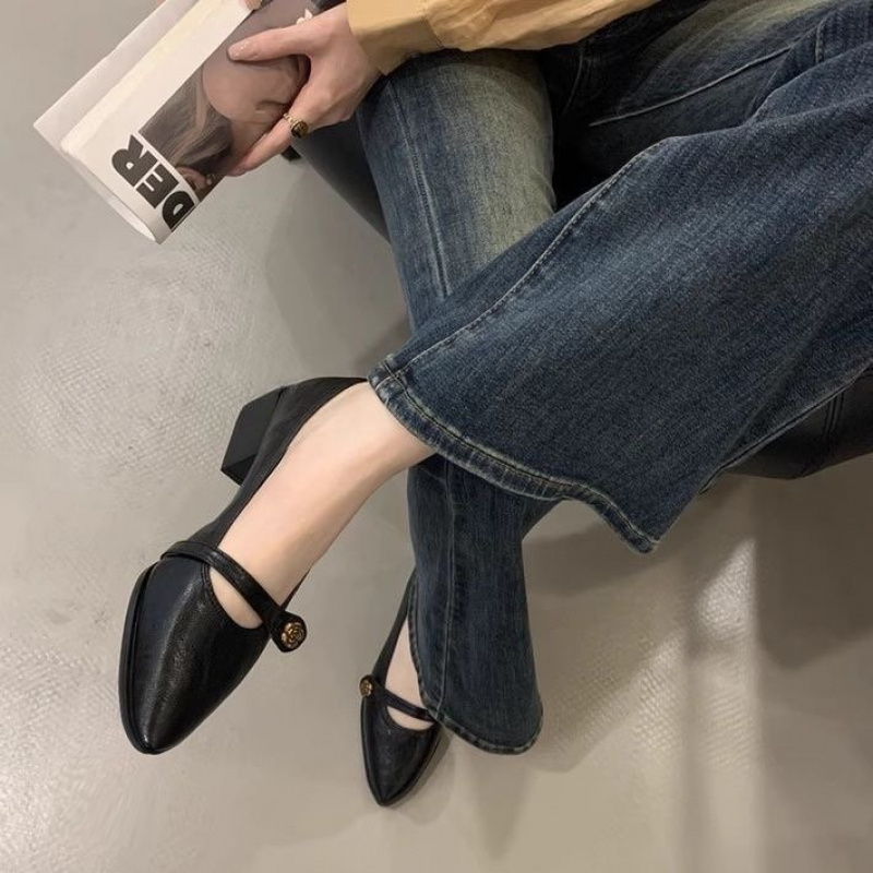 French Vintage Chunky Heel Mar - Leatherwork In French reseña y precio