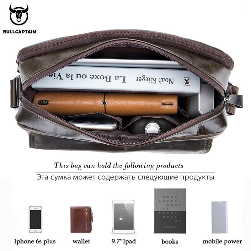 BULLCAPTAIN Genuine Leather Me - Leather Work Handbags reseña y precio