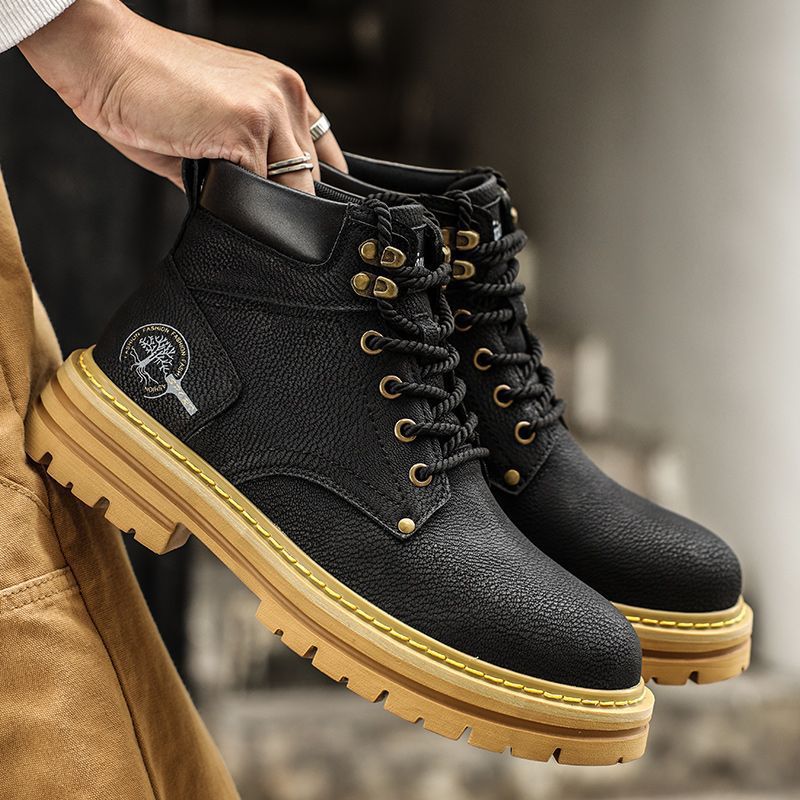 Fashion Men Boots Spring Comfo - Leather Work Is reseña y precio