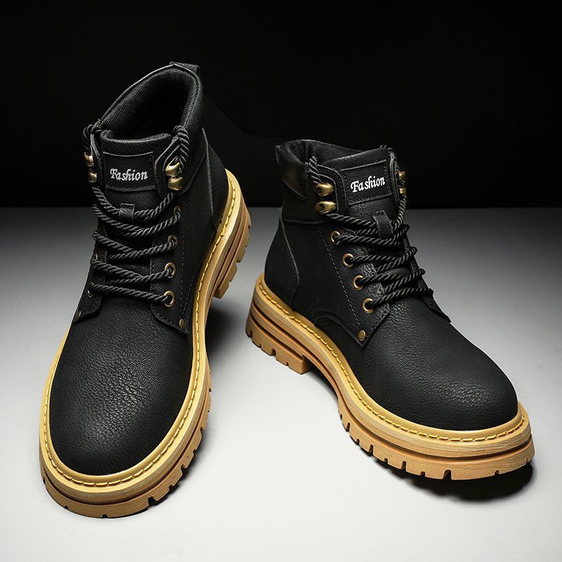 Fashion Men Boots Spring Comfo - Leather Work Is reseña y precio