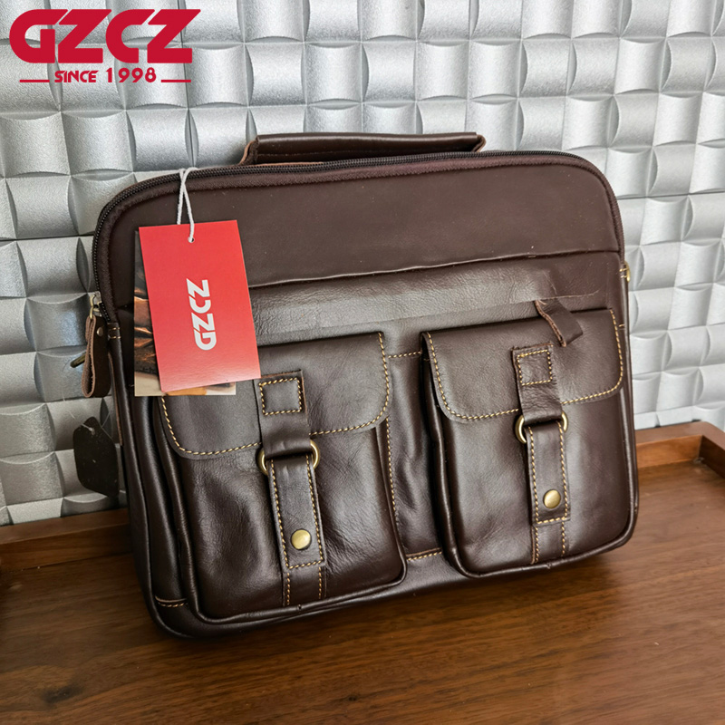 GZCZ Men's Handbag Leisure Bus - Leather Work Handbags reseña y precio