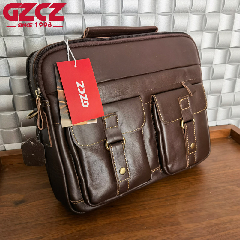 GZCZ Men's Handbag Leisure Bus - Leather Work Handbags reseña y precio
