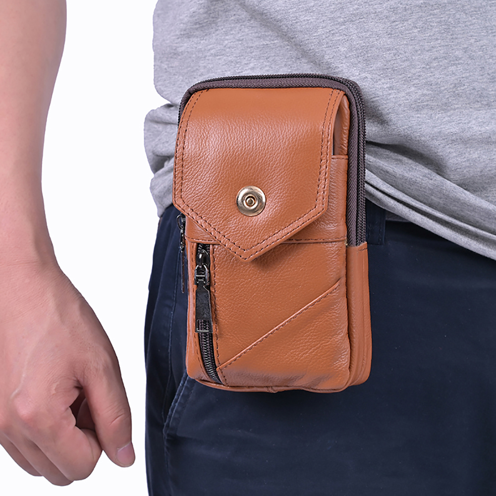 Men Simple Shoulder Bag Waterp - Leatherwork Wallet reseña y precio
