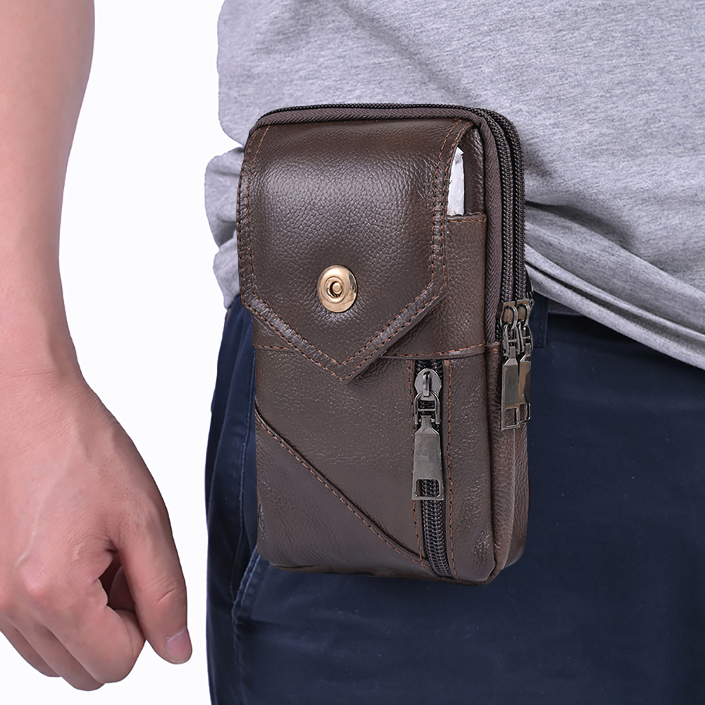 Men Simple Shoulder Bag Waterp - Leatherwork Wallet reseña y precio