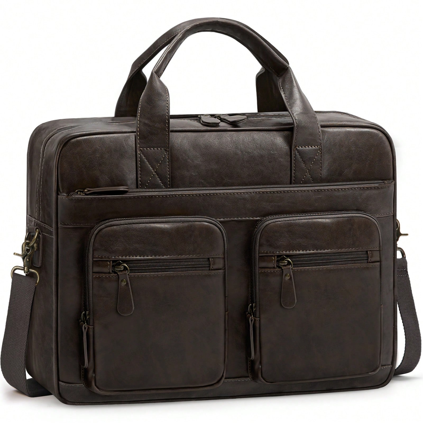 Vintage Messenger Bag For Men  - Leather Work Bag reseña y precio