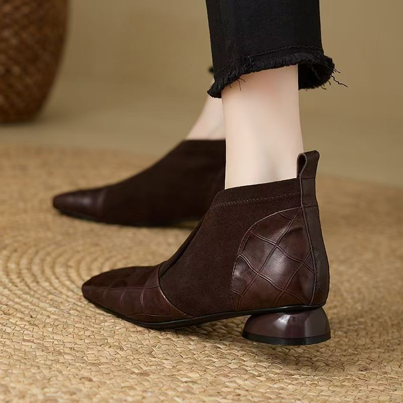 French Soft Leather Booties Wo - Leatherwork In French reseña y precio