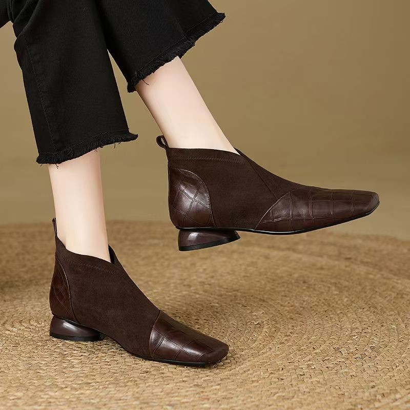 French Soft Leather Booties Wo - Leatherwork In French reseña y precio