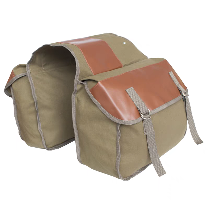 Canvas Leather Rear Saddlebag  - Leather Work Bag reseña y precio