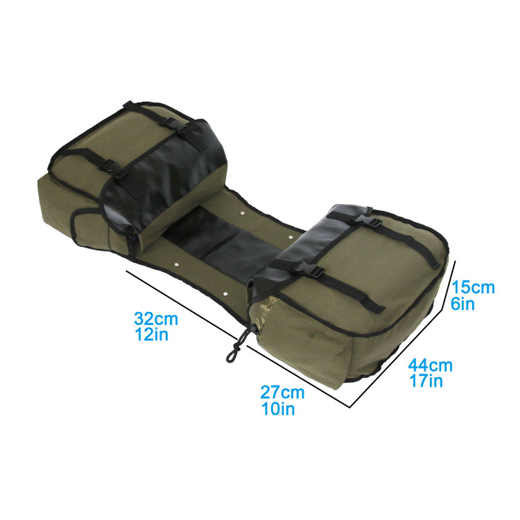 Canvas Leather Rear Saddlebag  - Leather Work Bag reseña y precio